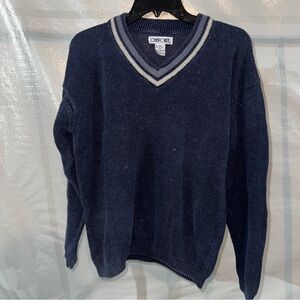 Cherokee Men's Dark Blue V-Neck Sweater